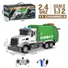 Cross-border eleven remote control sanitation garbage truck with lights and music dump truck scene simulated children's toy boy 6
