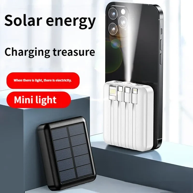 20000 Mah 4Usb Lines Slim Solar Power Bank Ricarica Portatile Batteria Di Ricambio Esterna Per Tutti Gli Smartphone Powerbank Solare