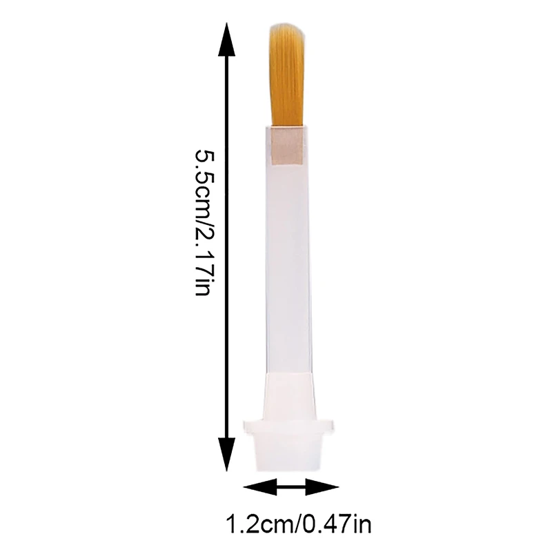 5/10/20Pcs Disposable Nail Polish Brush For 15ml Nail Polish Bottle Replacement Brush Brown Hair Nail Art Brush Applicators 6