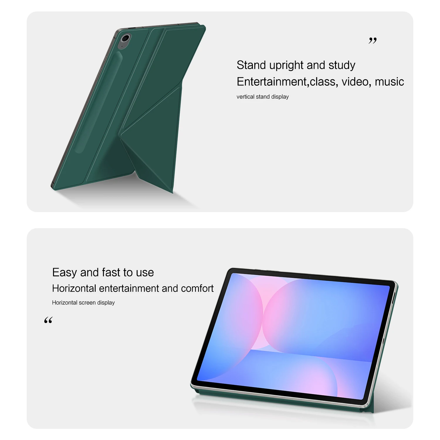 Magnetic Tablet Stand Smart Cover - Premium Protective Case with Stand Functionality