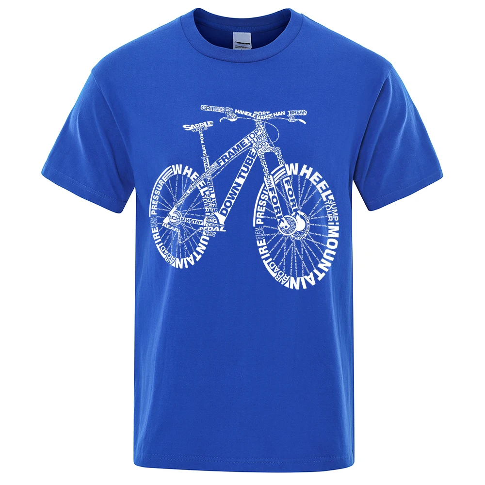 

Summer School of Economics interesting men's styles, letter style, mountain bike, short sleeved