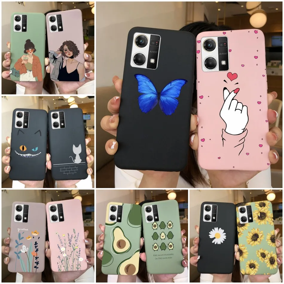SEEKO Cover per Oppo Reno7 4G (Oppo Reno 7), Silicone Morbido Ultra Sottile Custodia, Ibrido TPU Cover Cuscino d'Aria Tecnologia Paraurti in Gel Custodia a Protezione Completa - Verde