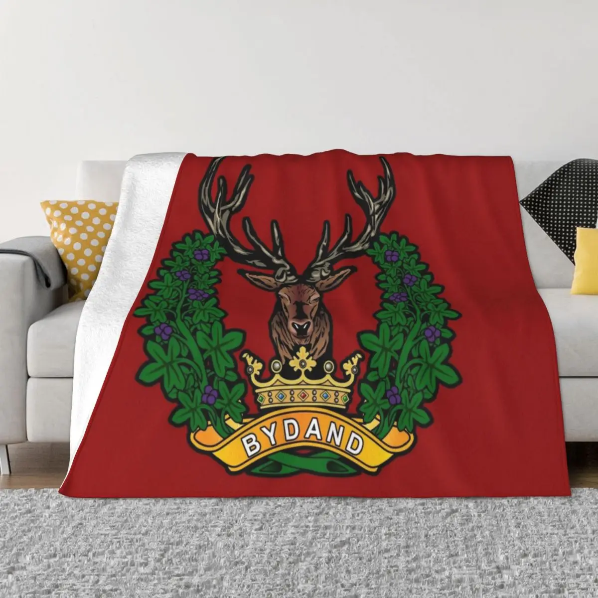 

GORDON HIGHLANDERS Throw Blanket Single Blanket Retro Blankets bed plaid