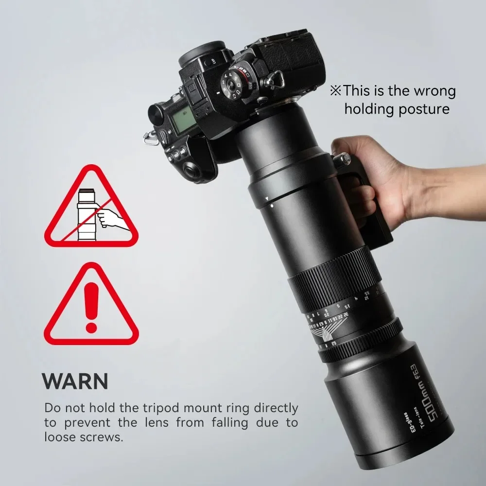 TTArtisan 500mm F6.3 풀프레임 초망원 렌즈 ( E FE A7IV A7MⅤ, 니콘 Z, 캐논 EOS R RF, 시그마, 라이카 L 마운트 카메라용)
