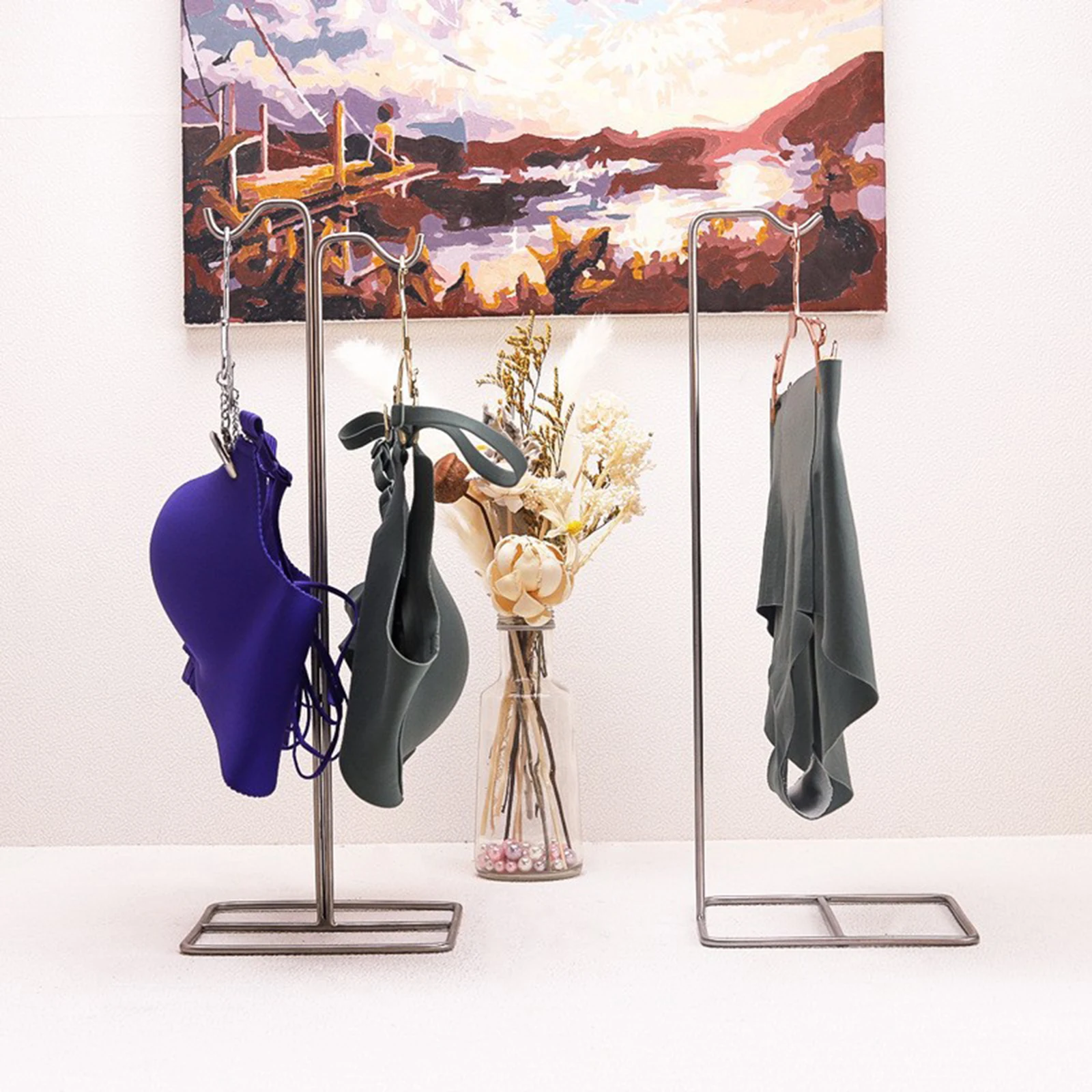 Adjustable Polished Gold / Silver Hanging Bag Handbag Shelf Display Stand Purses Handbag Holder Rack Organizer Stand Storage for acrylic display stand,hanging storage organizer,hanging storage rack,handbag hanger