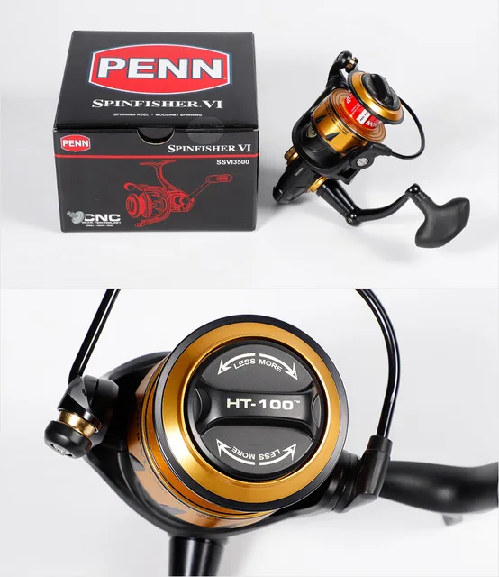 PENN Spinfisher VI SSVI 2500-10500 İplik balıkçılık Reel orijinal tam Metal  gövde 5 + 1BB IPX5 mühürlü tasarım deniz tuzlu su makarası - AliExpress