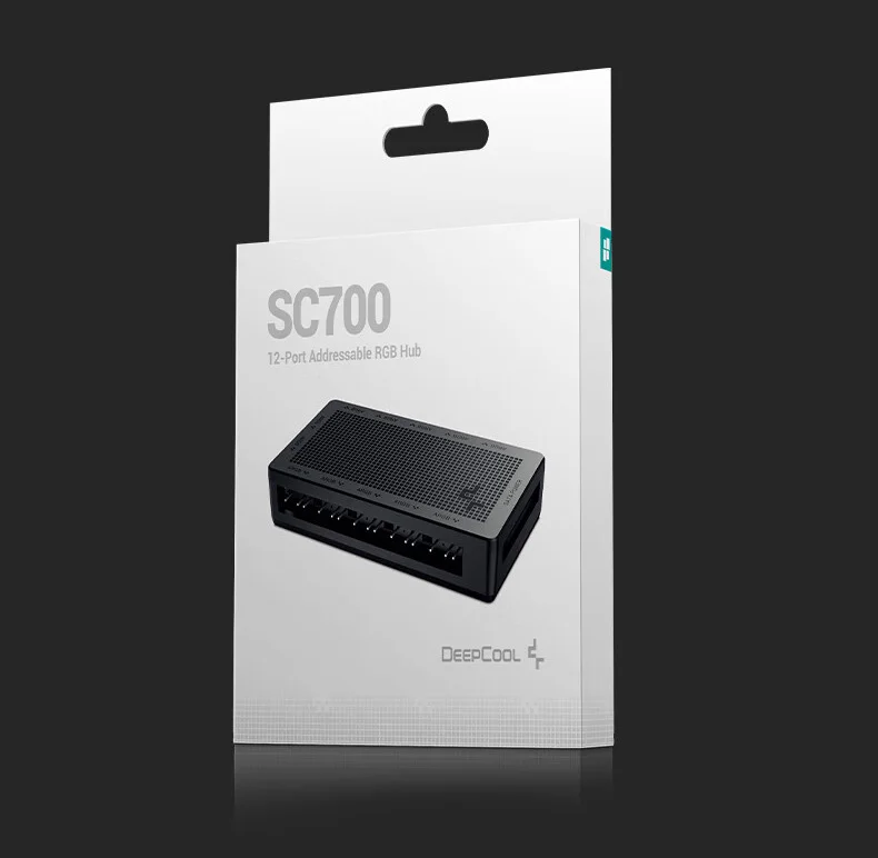 DeepCool Fan HUB PWM 5V 3pin ARGB Magnetic Attraction Fan HUB Splitter SATA Powe