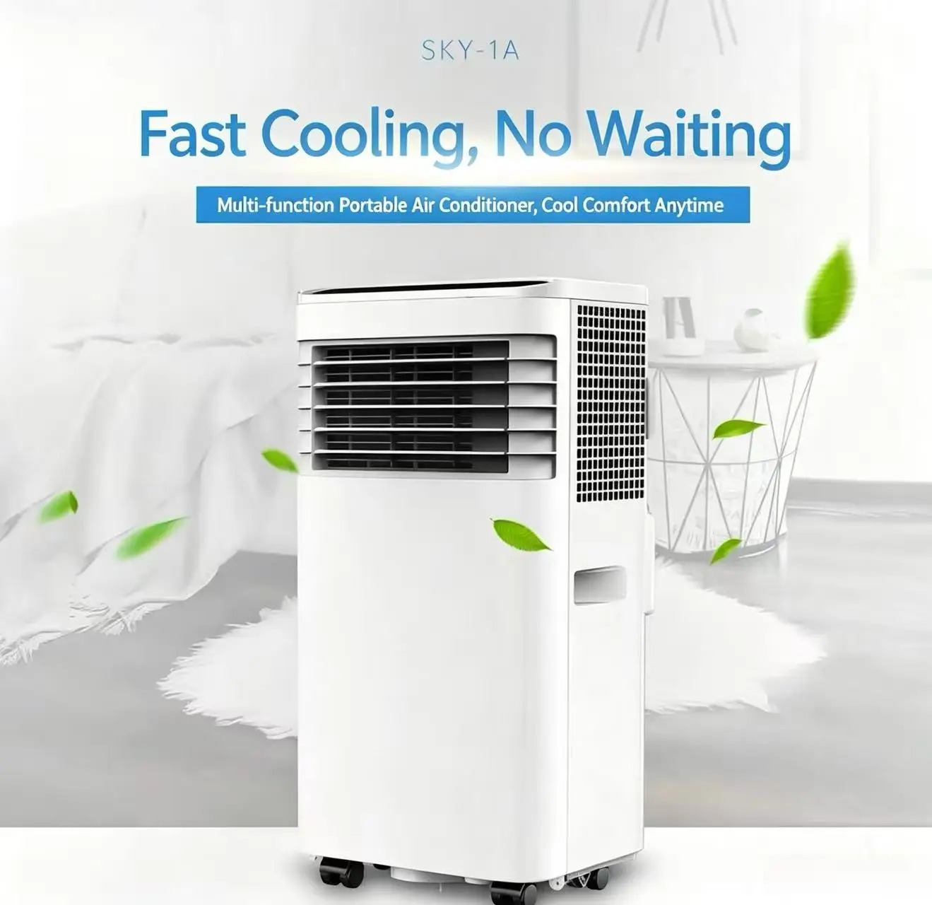 Condizionatori d'Aria Portatili 3 in 1, Climatizzatore Portatile con Deumidificatore, Condizionatore da Pavimento per Casa - Image 4