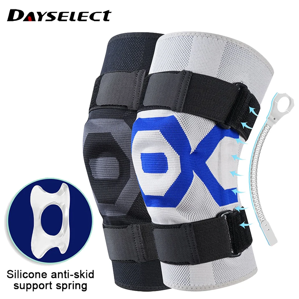 1Pcs Professional Knee Brace Compression Knee Sleeve with Patella Gel  Pad&Side Stabilizers Knee Support Bandage for Pain Relief