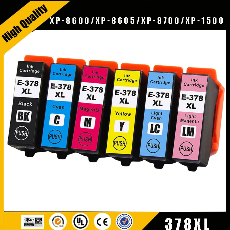 Einkshop Per Epson 378Xl T378Xl Cartuccia D'Inchiostro Per Stampante Compatibile Con Colori Per Epson Xp-8500/Xp-8505/Xp-8600/Xpd'Oro 8605/Xp-8700/Xp-