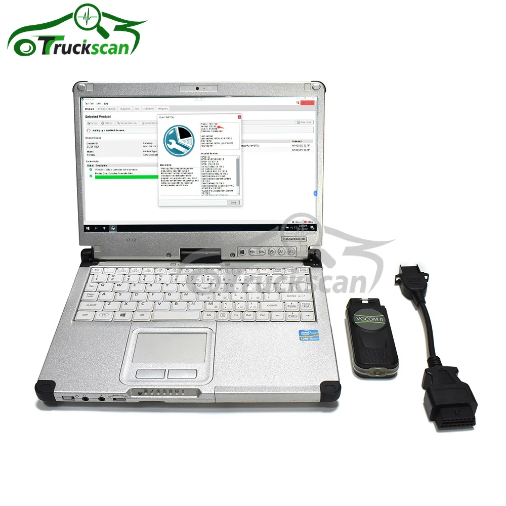 

Heavy Duty Truck for VOCOM II 88894200 VOCOM 2 for Volvo/Renault/UD/Mack VOCOM 2 truck diagnostic tool with CF19/CFC2 laptop