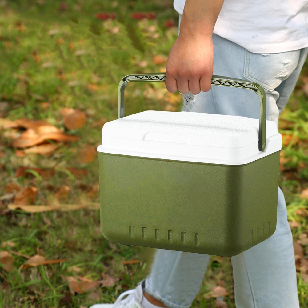 5L/6L Cooler Box Portable Car Ice Bucket Large Capacity Dual-Use Heat Preservation Refrigerator Incubator Camping BBQ Equipment