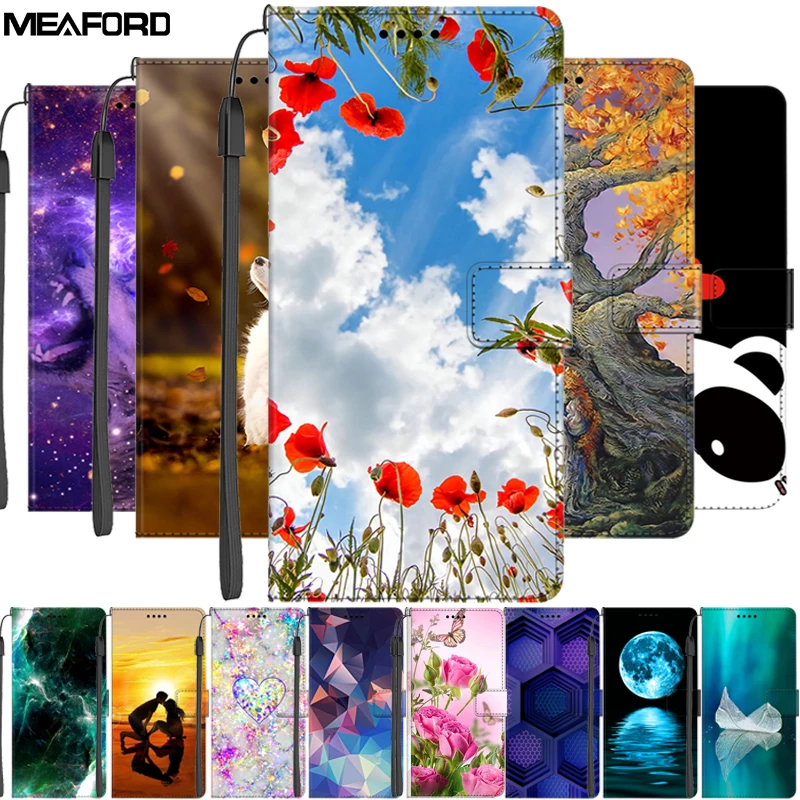 Flip Book Covers For Xiaomi Poco C50 4G Case Note10 5G Leather Wallet