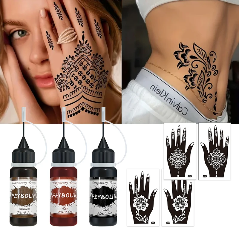 Set De 15 Plantillas Reutilizables Para Tatuajes De Purpurina De Navidad – Hipoalergénicas, Para Niños Y Adultos
