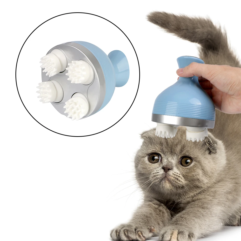 

Multifunctional Pet Cat Dog Massage Rechargeable Relieve Stress For Scalp Body Shoulder Neck Electric Head Massager