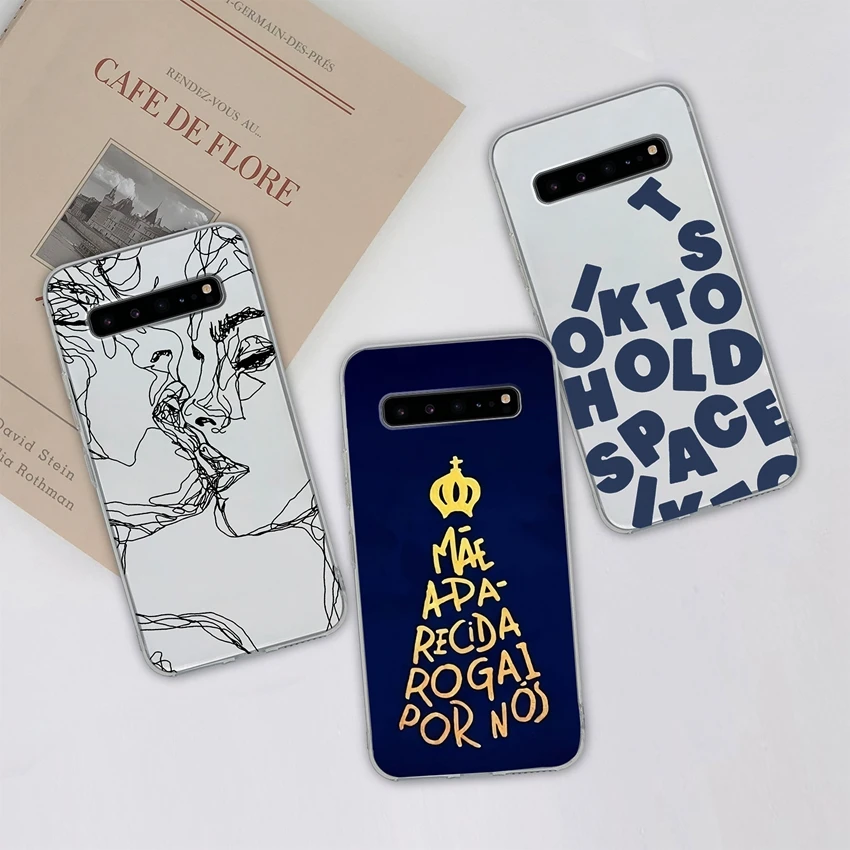 Romantic Rose Pattern Transparent TPU Silicone Anti-Slip Bumper Phone Cover