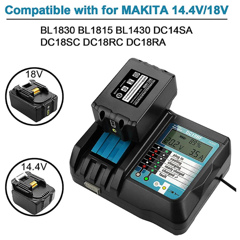 Battery Charger Replacement Makita 18v Bl1815  Cargador Makita 18v  Cargadores - Chargers - Aliexpress