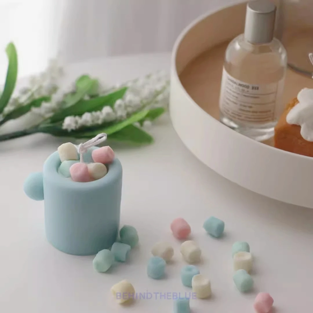 Simulation Marshmallow silicone mold DIY Candle making silicone mold fondant cake silicone mold silicone candle mold aromatherapy candle mold silicone candle molds candle mold