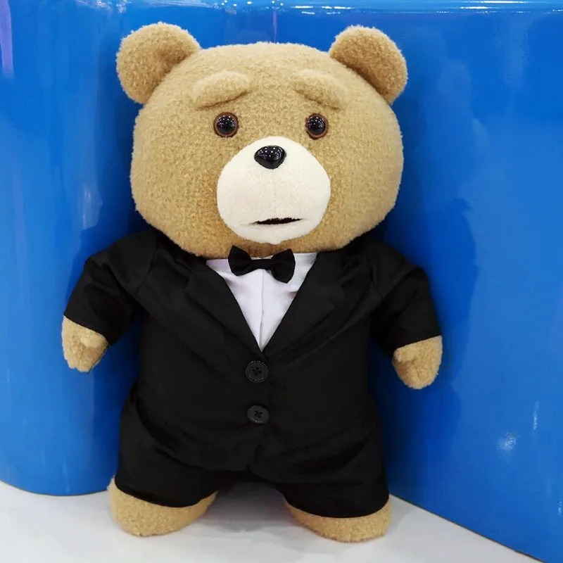 43cm 10 Movie Teddy Bear Ted 2 Plush Doll Toy Apron Soft Plush as a Christmas Birthday Gift for Good Friends