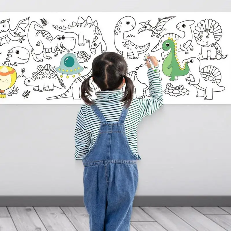 

Large Coloring Roll For Kids Kids Drawing Paper Continuous Coloring Paper Roll Perfect Travel Activity For Kids Ages 3+