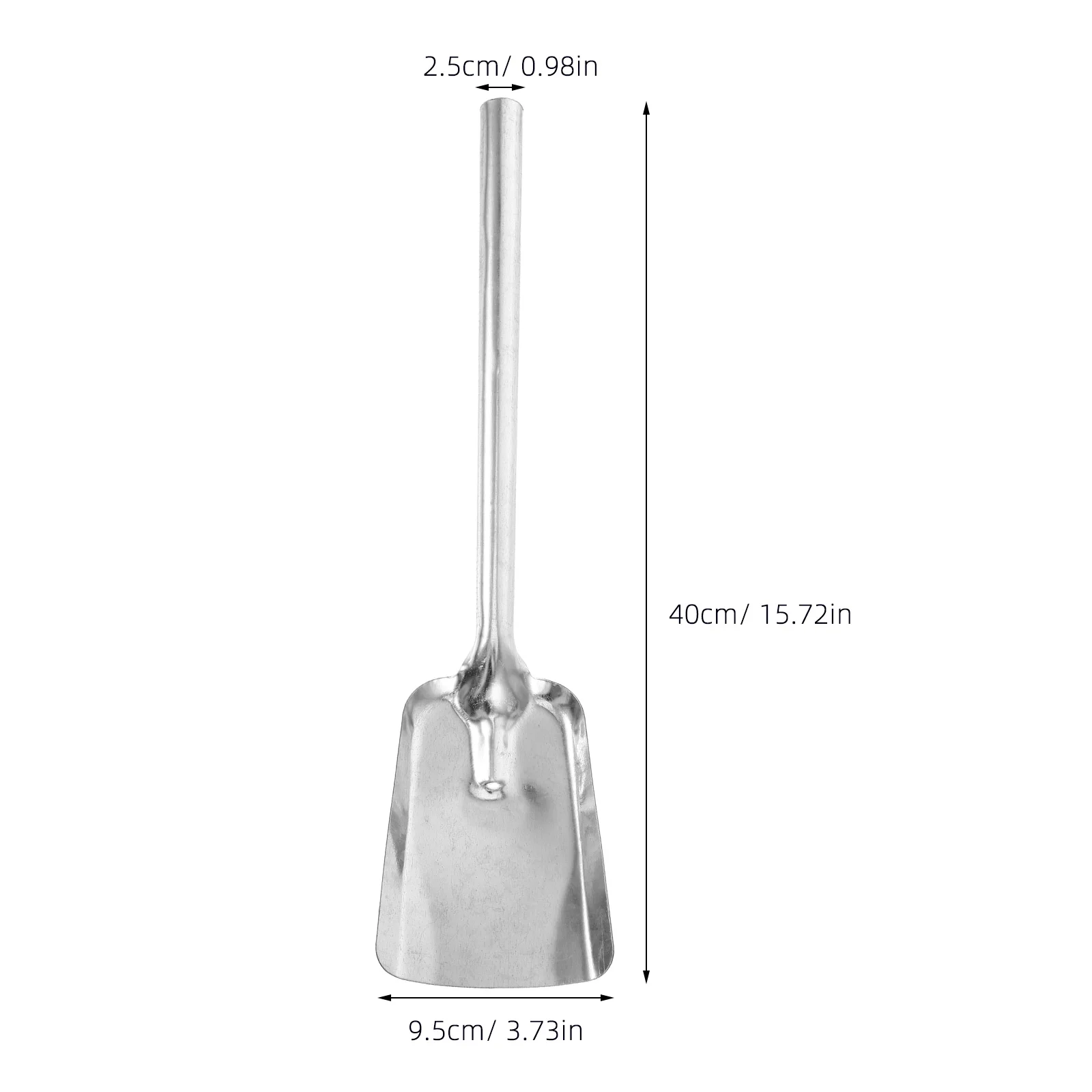 Long Handle Thickened Coal Shovel Stove Shovel Fireplace Tool Ash Scoop Iron Material Stove Equipment Heating Cooling fireplace tools