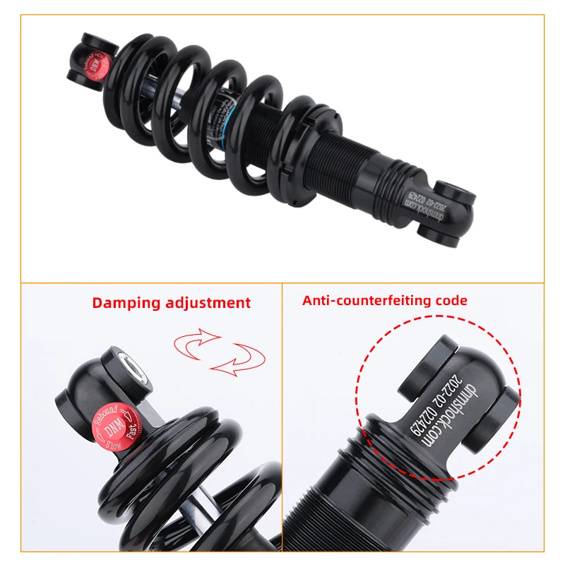 Fourche VTT DH AM Suspension Air 27,5 Pouces - Réglable, Or, 165mm De Débattement