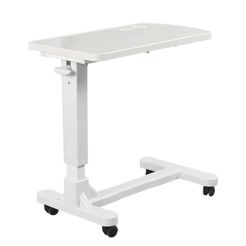 

Movable bedside dining table, computer table, medical mobile ABS lifting over bed dining table, medical nursing chair