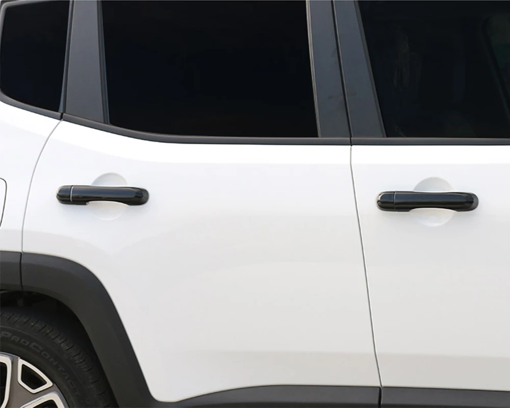 자동차 사이드 도어 핸들 커버 도어 핸들 그릇 장식 Jeep Renegade 2016 2017 2018 2019 2020 2021 2022 외부 액세서리