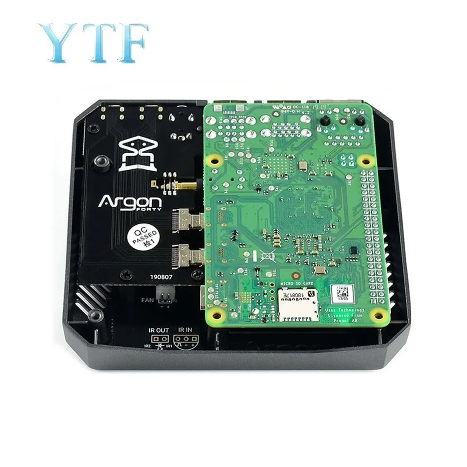 Aluminum Case Housing The Adapter Plate Cooling Fans + for Raspberry Pi 4 B ARGON ONE+ raspberry pi