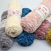 100g Chenille New Soft Rainbow Wool Craft Sweater Yarn BluePink Chunky Crochet BabySoft Knitting Thick DIY Velvet 1