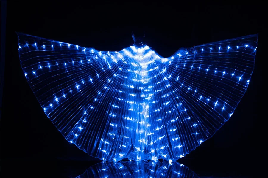 

Belly Dance LED Wings Children Performance Fluorescent Wings Belly Dancing Bellydance Carnival Led Costumes Shows