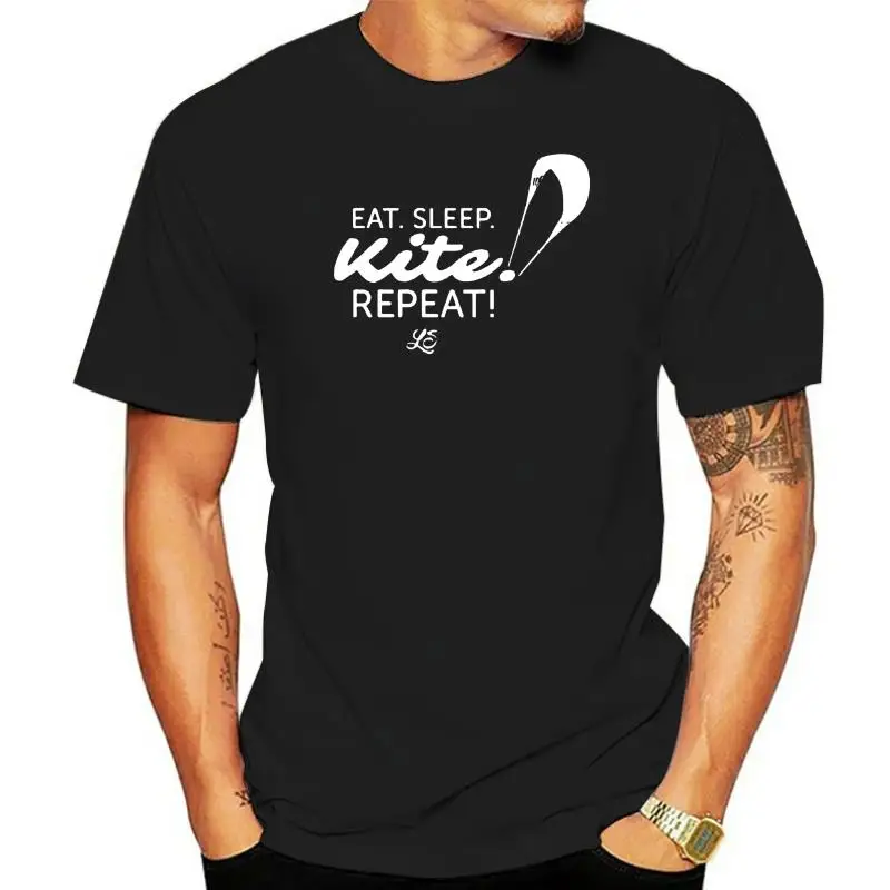 

T-Shirt - Eat. Sleep. Kite. Repeat - Kitesurf Kiteboarding Surfer Lifestyle