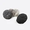 Peaked Cap Retro Octagonal Hat Women's New British Literary Newspaper Children's Hat Men 2020 Autumn And Winter Berets 2