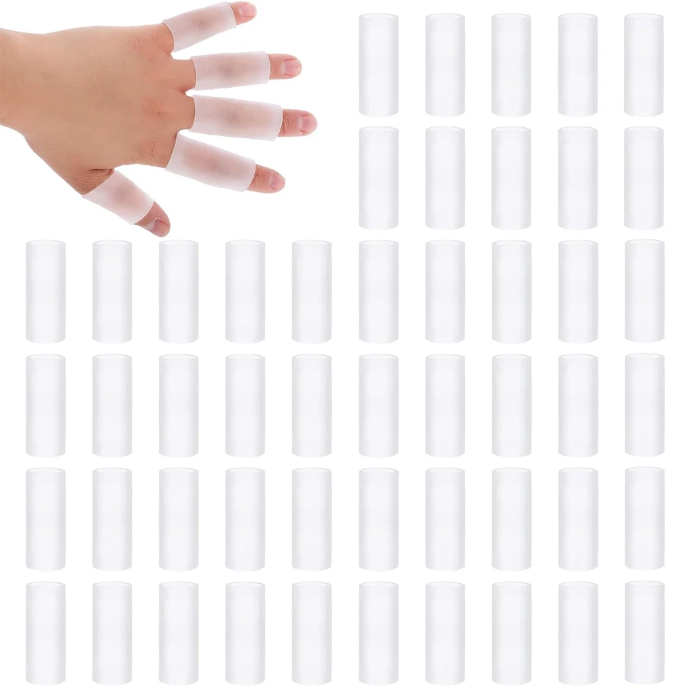 10PCS 젤 손가락 슬리브 프로텍터 실리콘 손가락 슬리브 지원 손가락 끝 보호..