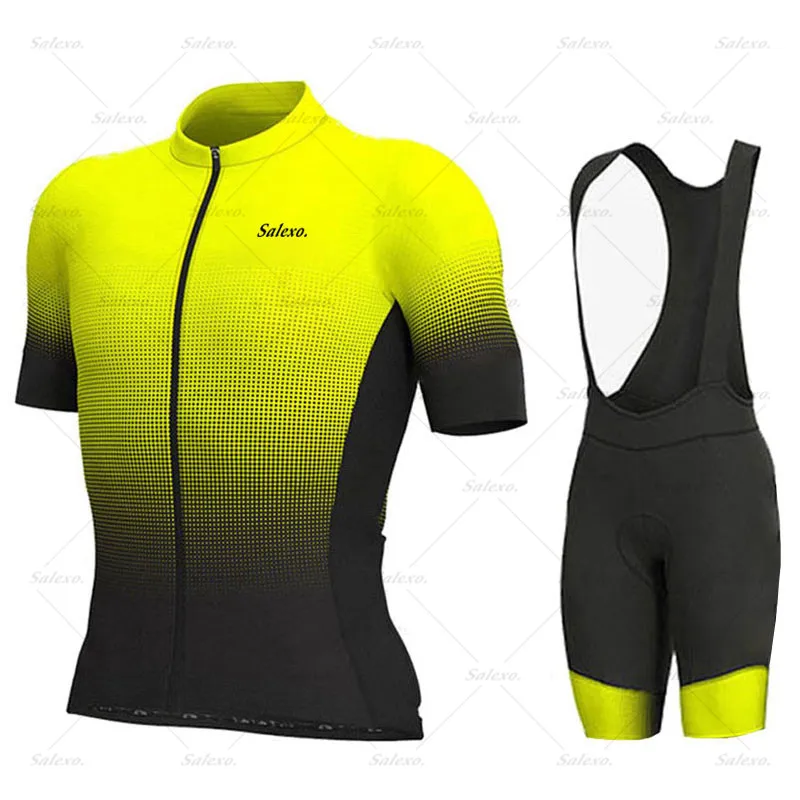 Cycling Jersey Set Men's Summer Short Sleeve Cycling Clothing MTB Bike Suit Breathable Bike Clothes Cycling Jersey Sets