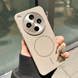 Frosted Candy Color MagSafe - Compatible Matte Hard Bumper Case for OPPO Reno14 (Tai Gray)