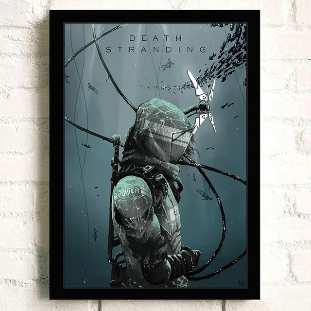 Póster del juego Death Stranding, cómics, arte de pared de calidad, pintura impresa en lienzo, póster para bar, cafetería, habitación, imágenes, cuadros, decoración del hogar