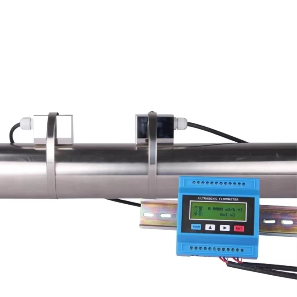 TUF-2000M DN15-100 DN50-700mm DN80-2000 DN300-6000 Digital Ultrasonic Flowmeter Flow Meter Module Sensor Indicator Counter