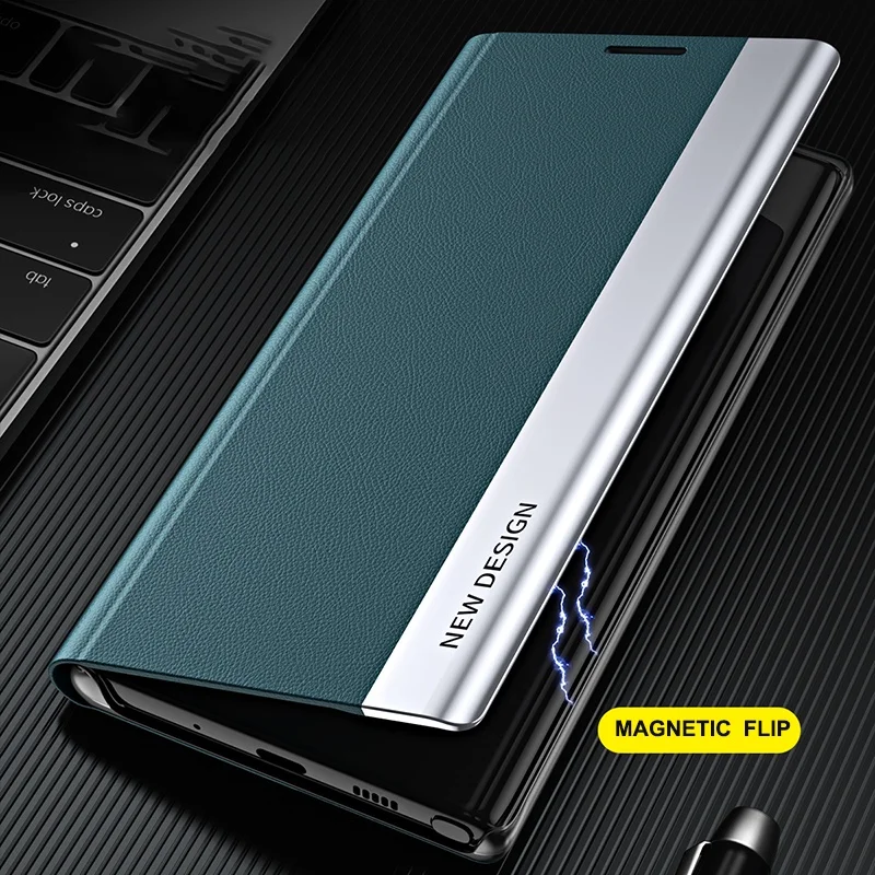 For Xiaomi mi 10 10T 11 11T 11i 12 12x Pro Lite 5G 4G Cover Luxury Magnetic Leather Flip Stand Phone Case