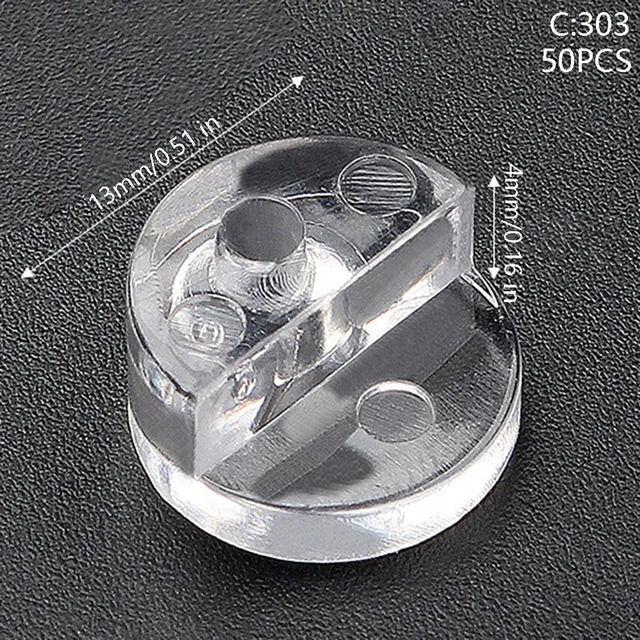 Clip Per Fissaggio Vetro Mobile - 30 Pezzi Trasparenti Con Viti, Per Ante Armadi E Specchi - Foto 11
