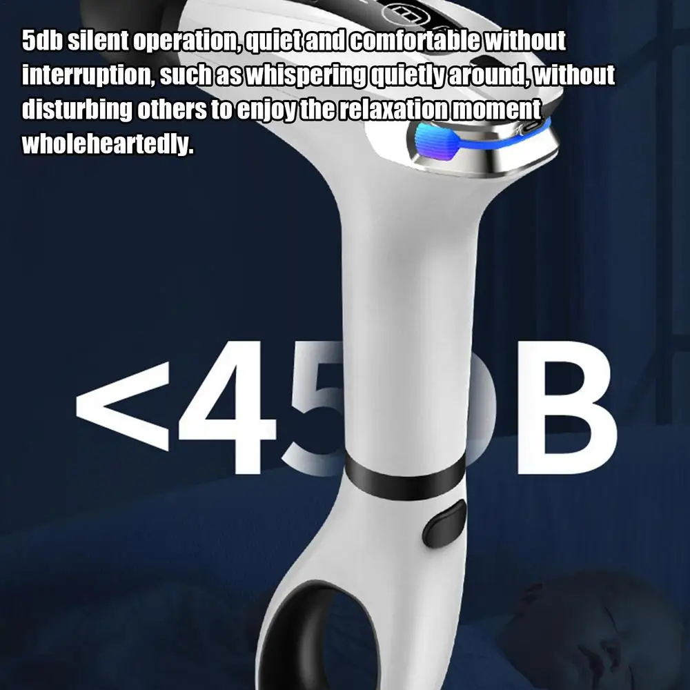 Massagers Handheld Deep Tissue Electric Muscle Massage Guns LED Display Deep Tissue Massage Guns With 4 Massage Heads Tools