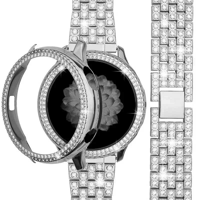 Elegant Diamond Metal Bracelet Strap Case Protector
