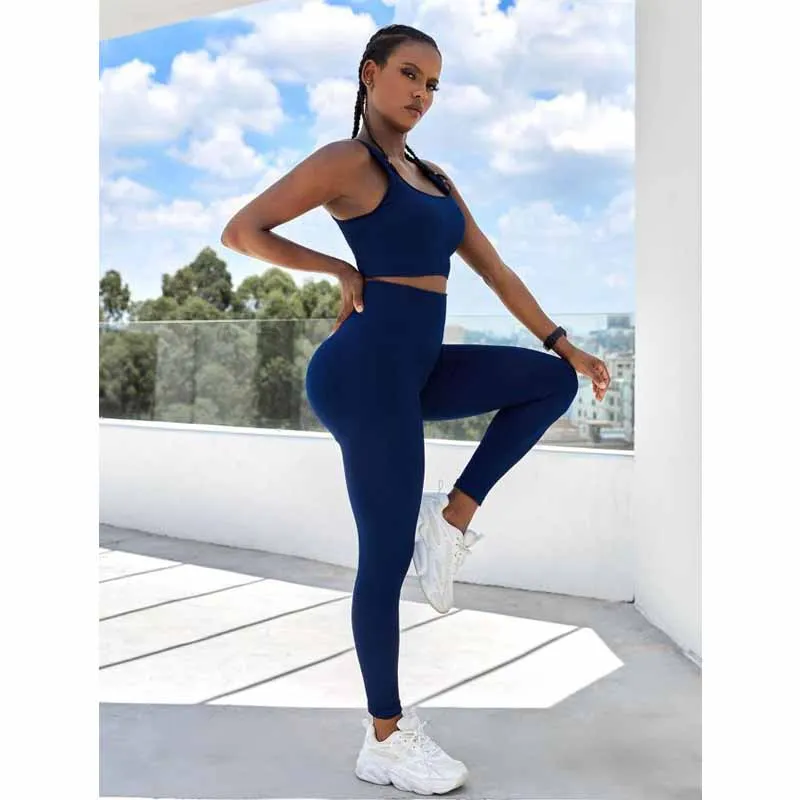 Seamless Fitness Yoga Set Gym Sport Suits Sexy Women Sports Wear