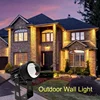 5W 9W Wall LED Spotlight Outdoor One Beam Lights 110V 220V Red Green Blue Home Lamp IP66 Waterproof Landscape Gardon Lighting 2