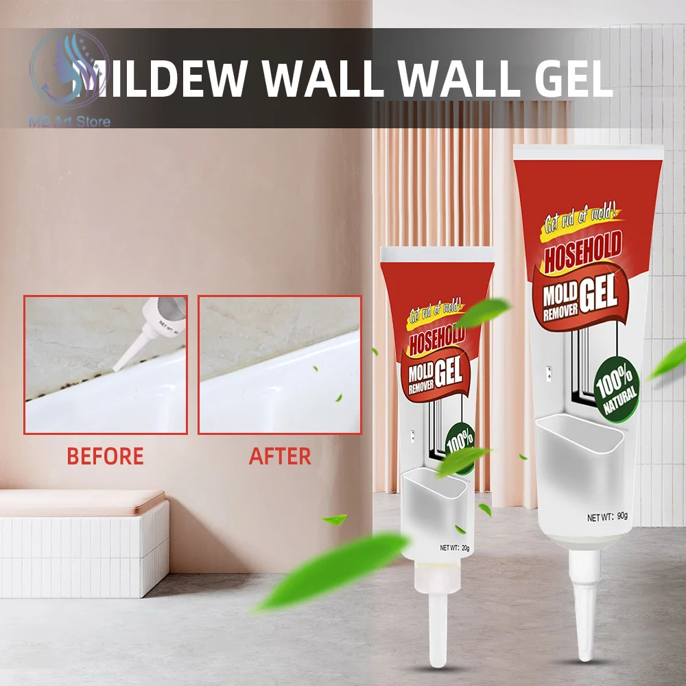 

Household Mildew Gel Deep Down Wall Mold Remover Cleaner Wall Mold Removing Gel Chemical Free for House Decoration Refit