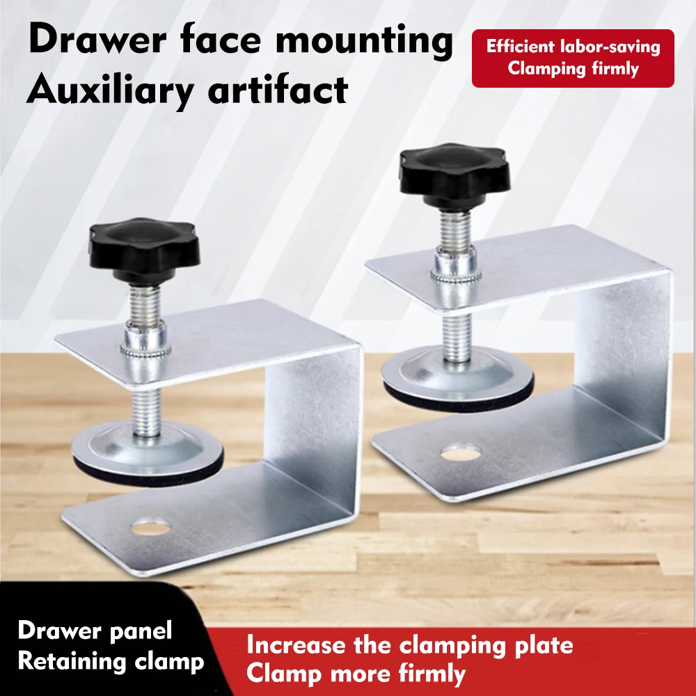 Universal Drawer Front Installation Clamps Holder Adapter Kit Aids Jig 