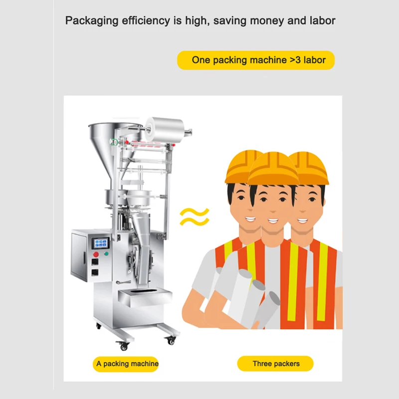 Automatic Particle Filling Machine Multifunction Electric Sealer Pneumatic Vertical Packing Weighing Machine 1- 50 G / 20 -100 G