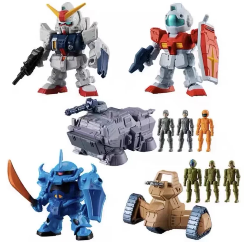 

Оригинальная фигурка аниме BANDAI, милая кавайная игрушка Gundam Micro Warfare Zock Zuluzagu, Сборная модель, игрушки в подарок