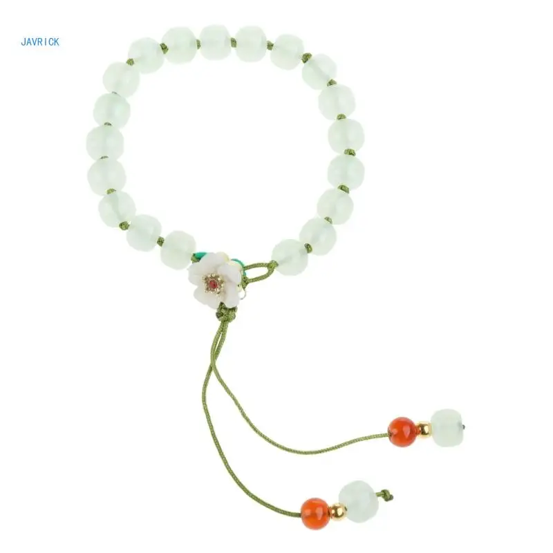 

Elegant Round Korean Bracelets White Color Peach Blossom Party Gifts Girls