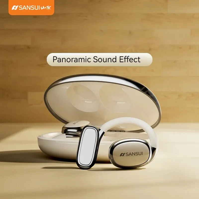 Sansui Wireless Gaming Headset 2024 Nuovo Auricolare Hifi Stereo Open Headphone Con Microfono Enc Call Noise Cancellation Auricolare
